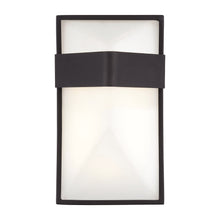 Load image into Gallery viewer, Wedge Outdoor LED Wall Light in Coal (Small).