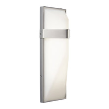 Load image into Gallery viewer, Wedge Outdoor LED Wall Light in Silver Dust (Large).