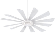 Load image into Gallery viewer, Windmolen LED Outdoor Ceiling Fan in Textured White / Bleached Ashwood.