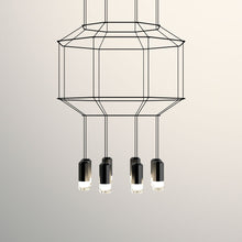 Load image into Gallery viewer, Wireflow Octagonal LED Pendant Light in Detail.