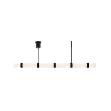 Load image into Gallery viewer, Wit LED Linear Suspension Light in 6-Glass/Black.