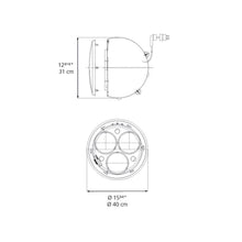 Load image into Gallery viewer, Yang LED Floor Lamp - line drawing.
