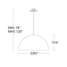 Load image into Gallery viewer, Yolo LED Pendant Light - line drawing.