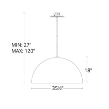 Load image into Gallery viewer, Yolo LED Pendant Light - line drawing.
