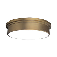 Load image into Gallery viewer, York LED Ceiling/Wall Light in Aged Brass/Small.