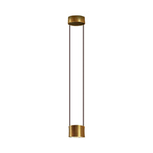 Load image into Gallery viewer, Impulse LED Pendant Light in Gold Leaf/Black.