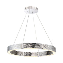 Load image into Gallery viewer, Zelda LED Chandelier in Silver.