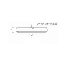 Load image into Gallery viewer, Zenith LED Flush Mount Ceiling Light - line drawing.