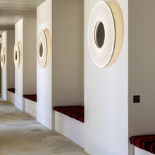 Load image into Gallery viewer, Iris LED Ceiling / Wall Light in living room.
