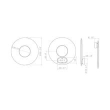 Load image into Gallery viewer, Iris LED Ceiling / Wall Light - line drawing.
