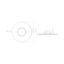 Load image into Gallery viewer, Iris LED Ceiling / Wall Light - line drawing.
