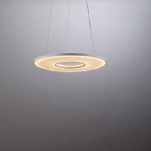 Load image into Gallery viewer, Iris LED Horizontal Pendant Light in Detail.
