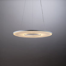 Load image into Gallery viewer, Iris LED Horizontal Pendant Light in Detail.

