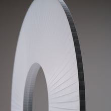 Load image into Gallery viewer, Iris LED Tripod Floor Lamp in Detail.
