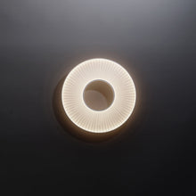 Load image into Gallery viewer, Iris LED Wall Light in Detail.

