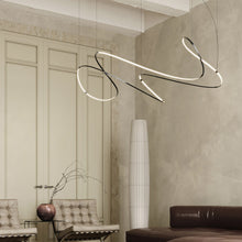 Load image into Gallery viewer, Zigouzi LED Pendant Light in living room.
