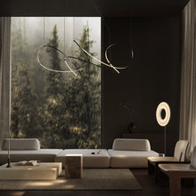 Load image into Gallery viewer, Zigouzi LED Pendant Light in living room.
