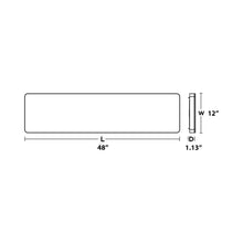 Load image into Gallery viewer, Addison LED Flush Mount Ceiling Light - line drawing.

