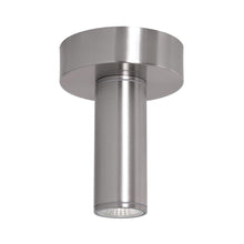 Load image into Gallery viewer, Beverly Outdoor LED Flush Mount Ceiling Light in Satin Nickel.
