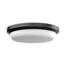 Load image into Gallery viewer, Dean Outdoor LED Flush Mount Ceiling Light in Black (11-Inch).
