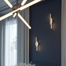 Load image into Gallery viewer, Ella LED Wall Light in living room.
