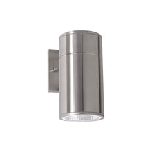 Load image into Gallery viewer, Everly Outdoor LED Wall Light in Satin Nickel (Small).
