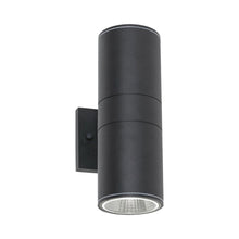 Load image into Gallery viewer, Everly Outdoor LED Wall Light in Black (Large).
