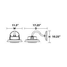 Load image into Gallery viewer, Gilbert Outdoor LED Wall Light - line drawing.
