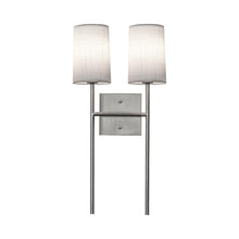 Load image into Gallery viewer, Rose Wall Light in Satin Nickel (2-Light).
