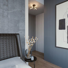 Load image into Gallery viewer, Rusnak LED Semi Flush Mount Ceiling Light in bedroom.
