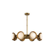 Load image into Gallery viewer, Alonso LED Chandelier in Vintage Brass (Small).

