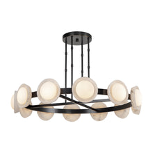Load image into Gallery viewer, Alonso LED Chandelier in Urban Bronze/Alabaster (Large).
