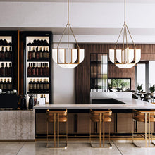 Load image into Gallery viewer, Anders LED Chandelier in restaurant.

