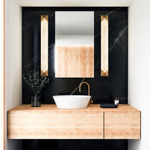 Load image into Gallery viewer, Caesar LED Vanity Wall Light in bathroom.
