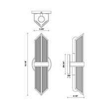 Load image into Gallery viewer, Cairo Vanity Wall Light - line drawing.
