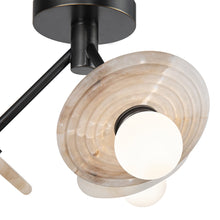 Load image into Gallery viewer, Dahlia LED Semi Flush Mount Ceiling Light in Detail.
