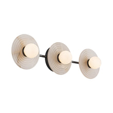 Load image into Gallery viewer, Dahlia LED Wall Light in Urban Bronze (3-Light).
