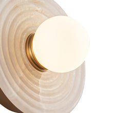 Load image into Gallery viewer, Dahlia LED Wall Light in Detail.
