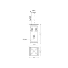 Load image into Gallery viewer, Douglas Pendant Light - line drawing.
