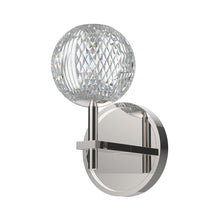 Load image into Gallery viewer, Marni LED Vanity Wall Light in Polished Nickel.
