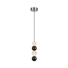 Load image into Gallery viewer, Onyx LED Pendant Light in Polished Nickel.
