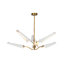 Load image into Gallery viewer, Osorio LED Chandelier in Matte White (6-Light).
