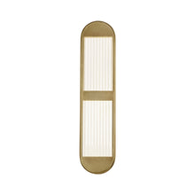 Load image into Gallery viewer, Palais LED Vanity Wall Light in Vintage Brass (24.13-Inch).
