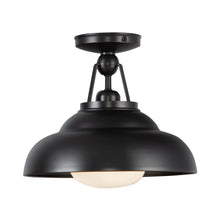 Load image into Gallery viewer, Palmetto Semi Flush Mount Ceiling Light in Urban Bronze.
