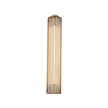 Load image into Gallery viewer, Sabre LED Vanity Wall Light in Vintage Brass (Medium).
