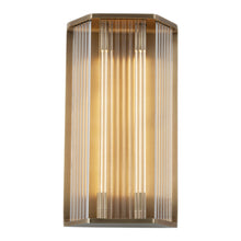 Load image into Gallery viewer, Sabre LED Vanity Wall Light in Vintage Brass (Large).
