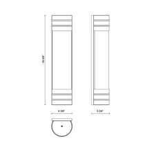 Load image into Gallery viewer, Willard Vanity Wall Light - line drawing.
