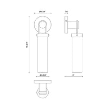 Load image into Gallery viewer, Wynwood Vanity Wall Light - line drawing.

