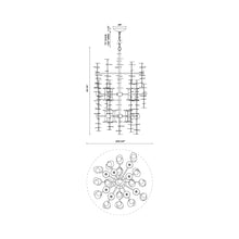 Load image into Gallery viewer, Yukari Chandelier - line drawing.
