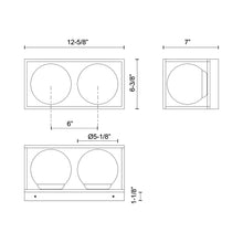 Load image into Gallery viewer, Amelia Outdoor Wall Light - line drawing.
